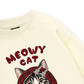 Meowy Cat Red Xmas Plaid Sweater
