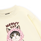 Meowy Cat Pink Polka Sweater