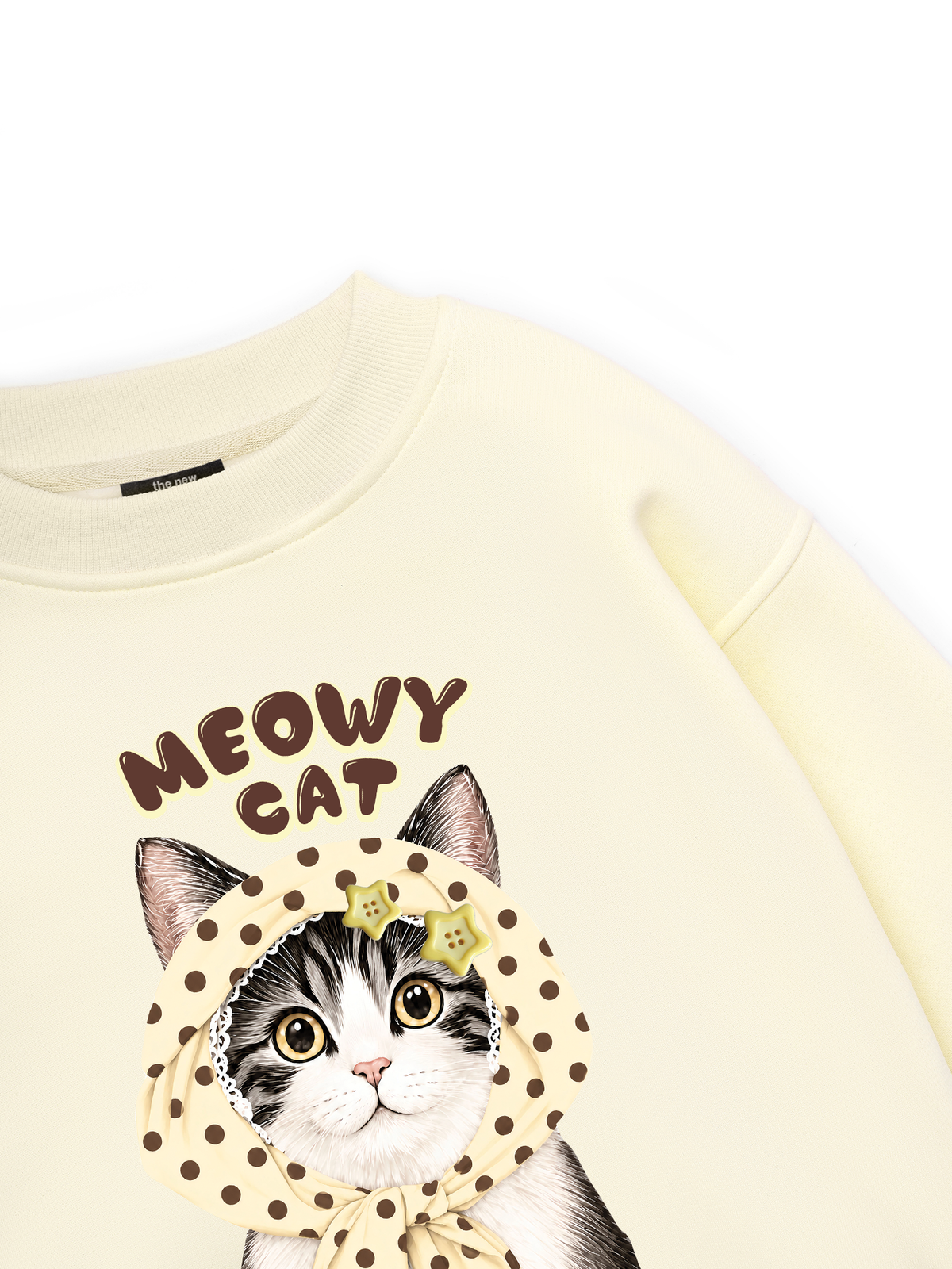 Meowy Cat Cream Sweater