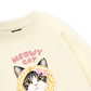 Meowy Cat Yellow Plaid Sweater