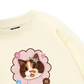 Cute Pink Flower Cat Sweater