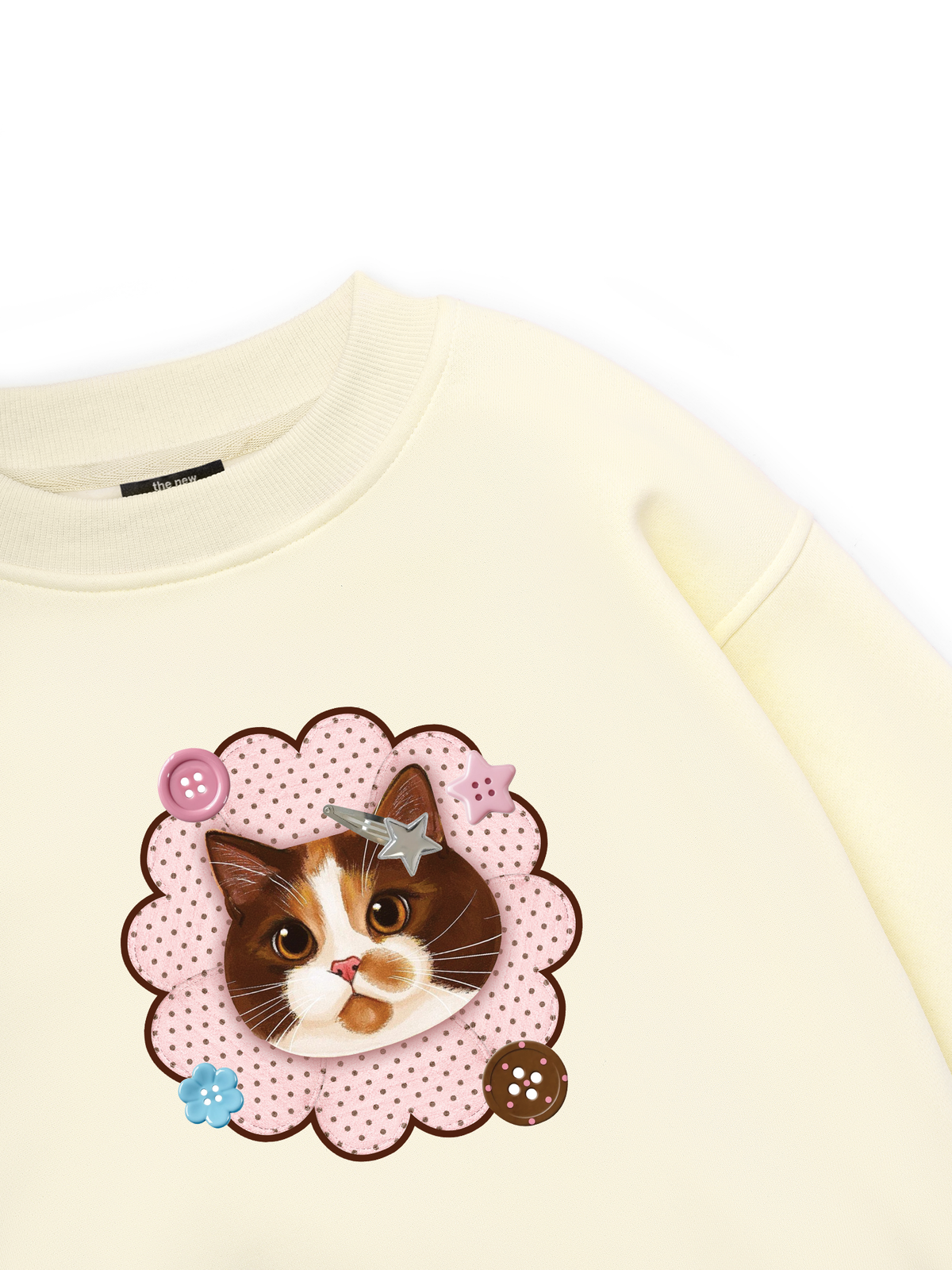 Cute Pink Flower Cat Sweater