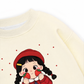 Dolly Girl Cute Strawberry Girl Sweater