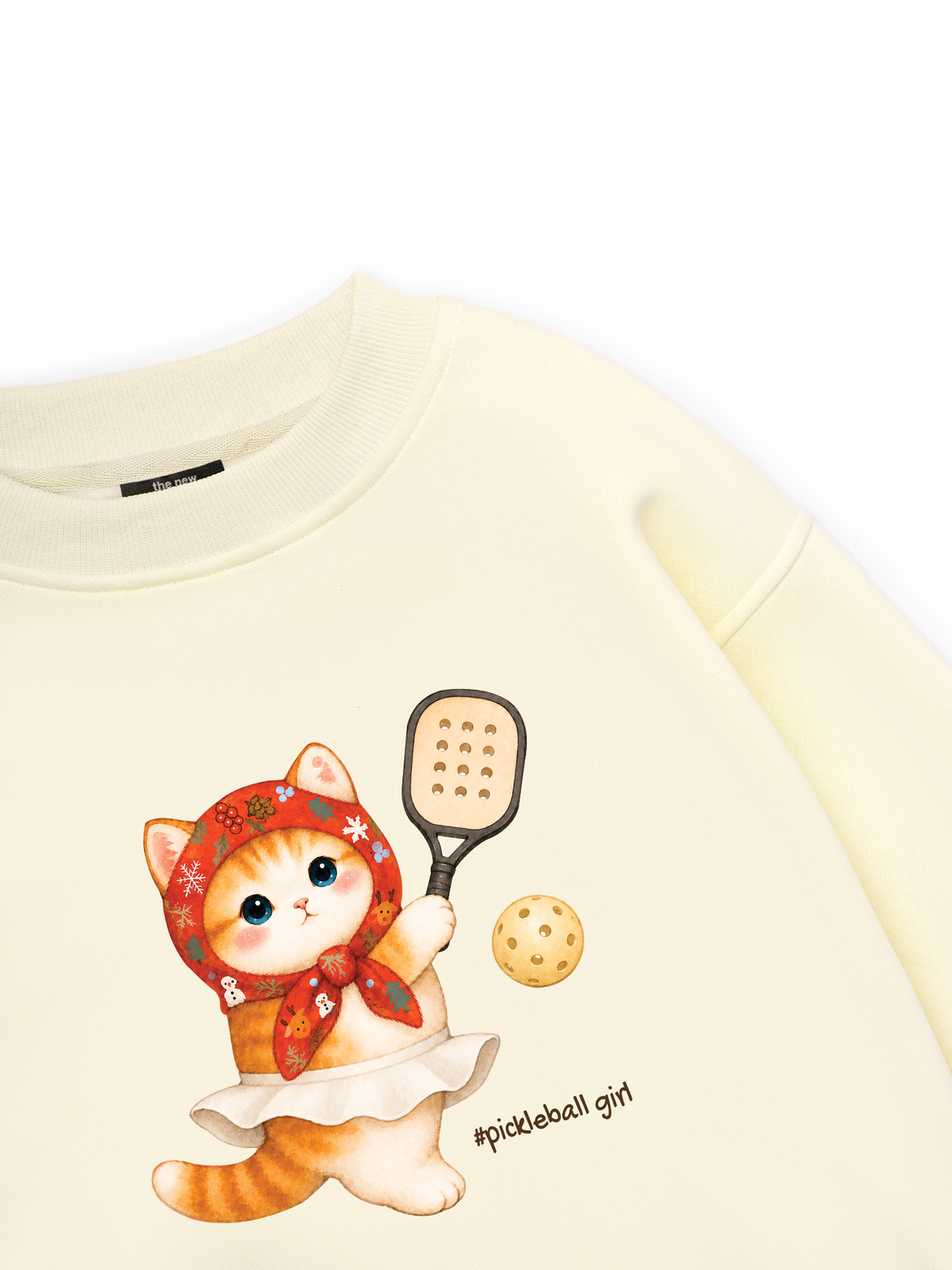 Pickleball Girl Meow Sweater