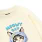 Blue Plaid Meowy Cat Sweater