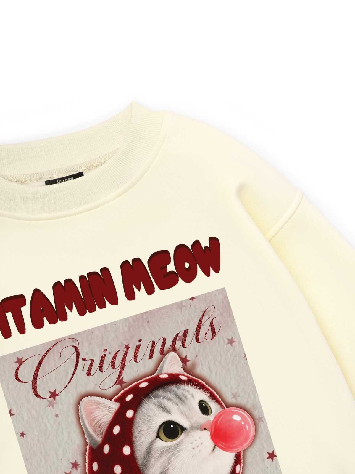 Red Vitamin Meow Sweater