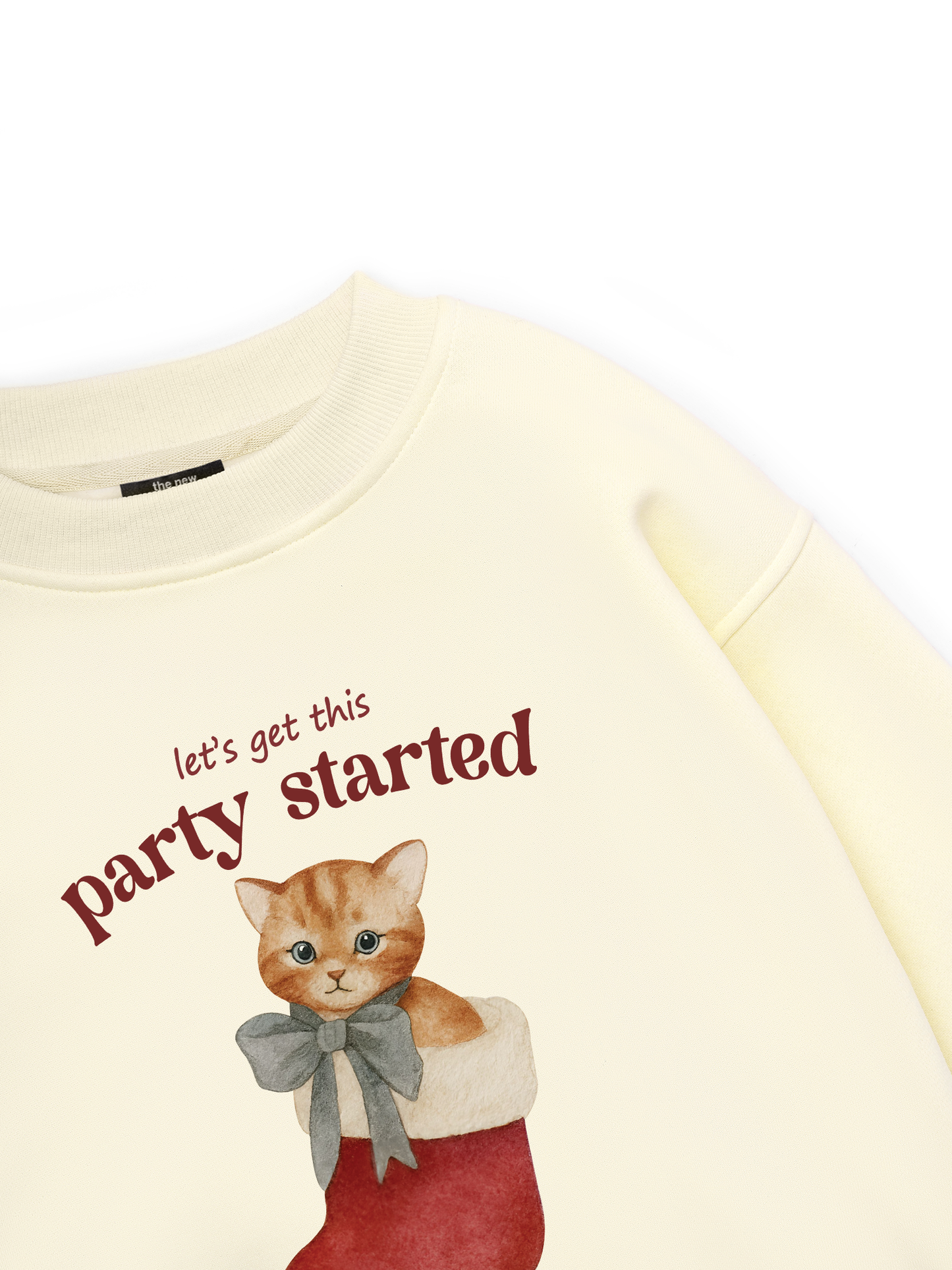 Xmas Cat Party Started Sweater