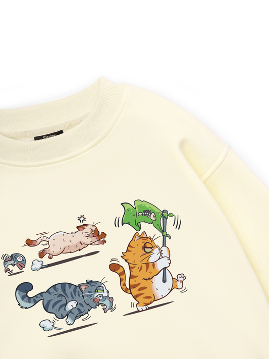 Funny Cat Fishing  Sweater
