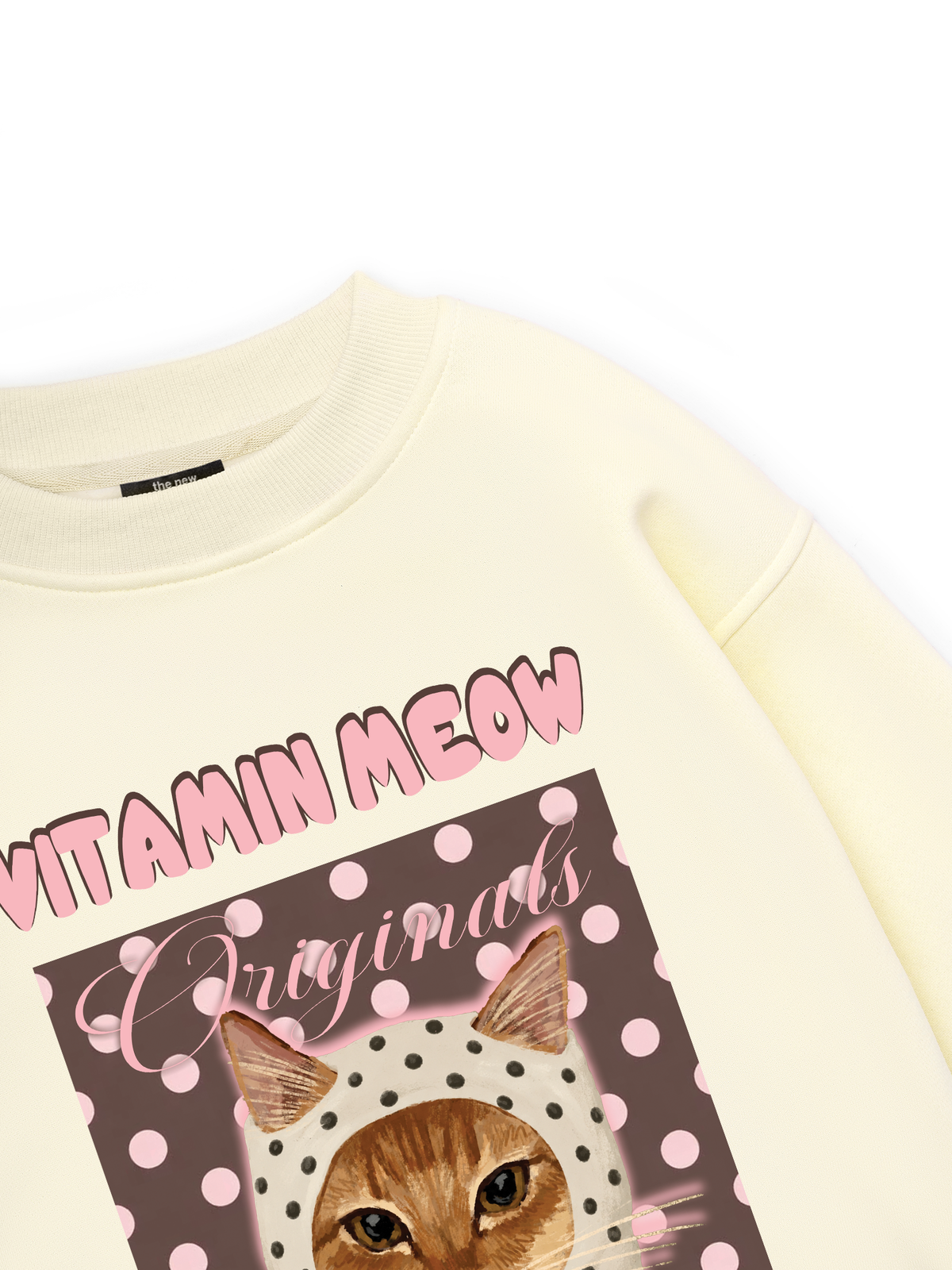 Pink Dotty Vitamin Meow Sweater