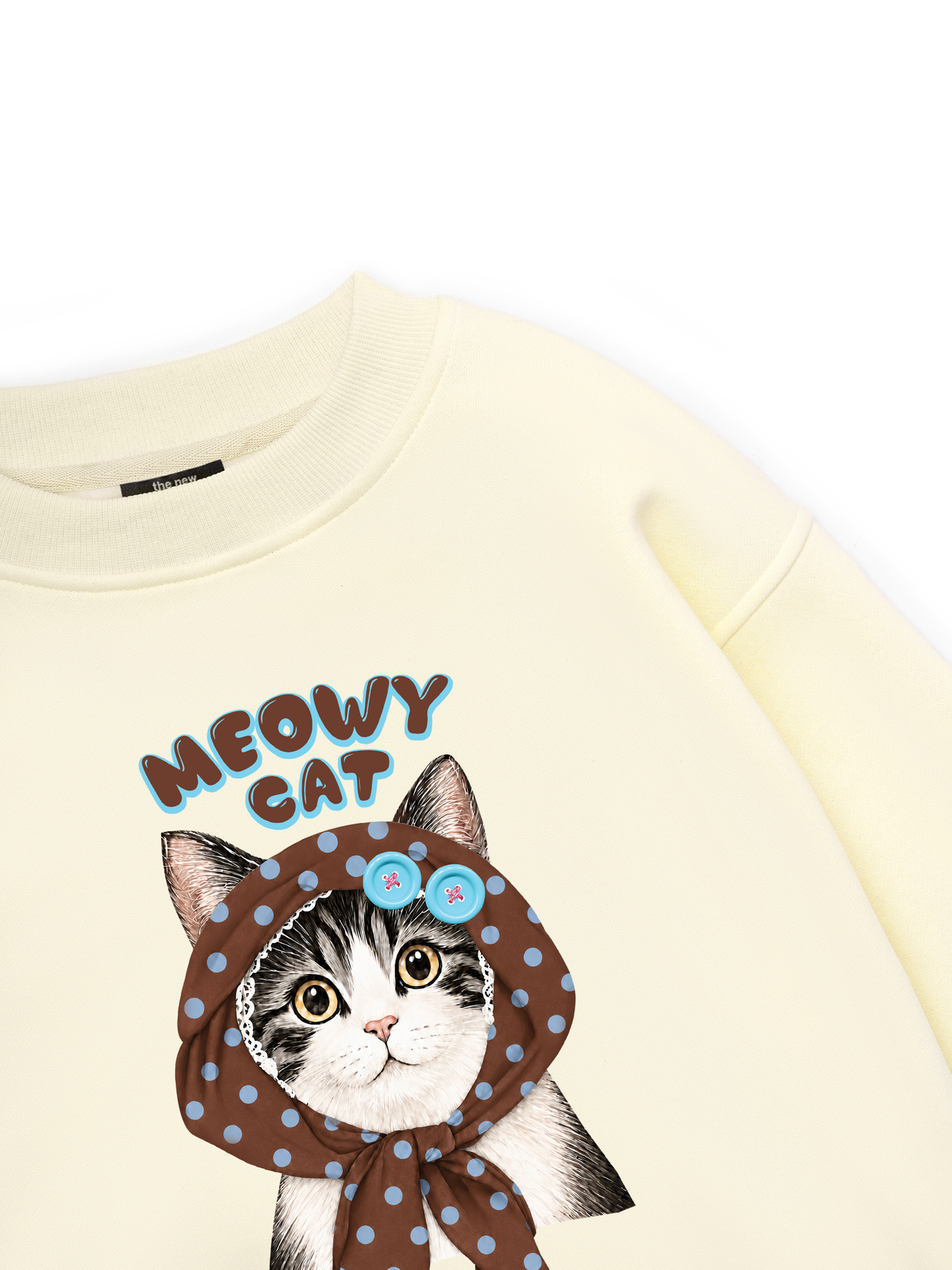 Meowy Cat Brown Sweater