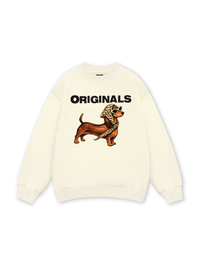Retro Leopard Dashund Sweater