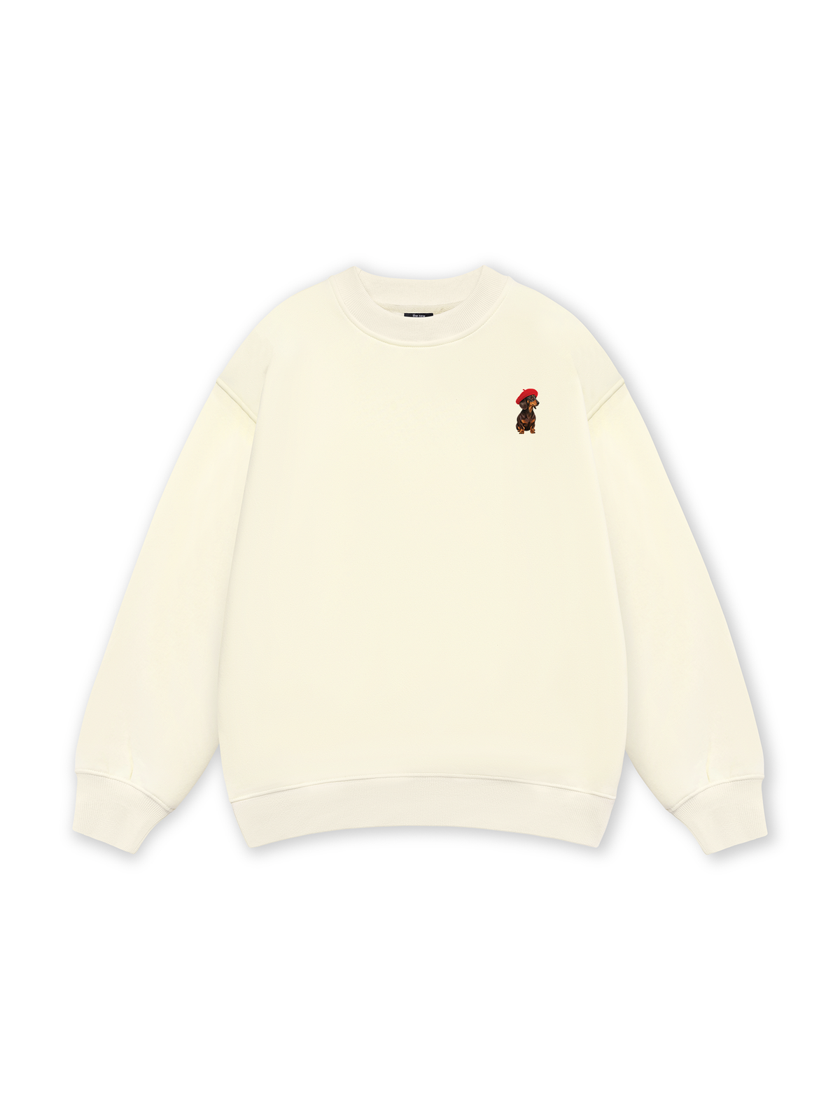 Dachshund With Red Beret Sweater