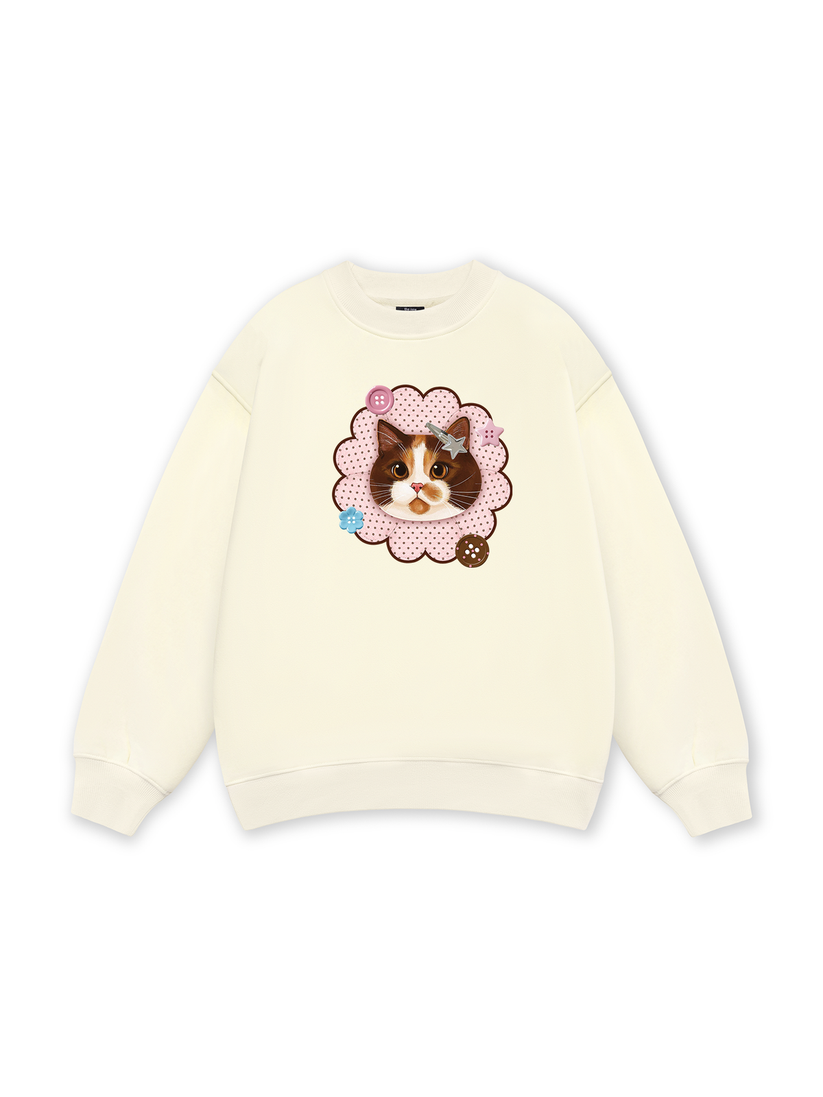 Cute Pink Flower Cat Sweater