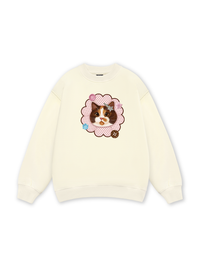 Cute Pink Flower Cat Sweater