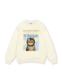 Cutie Vitamin Meow Yellow Flower Sweater