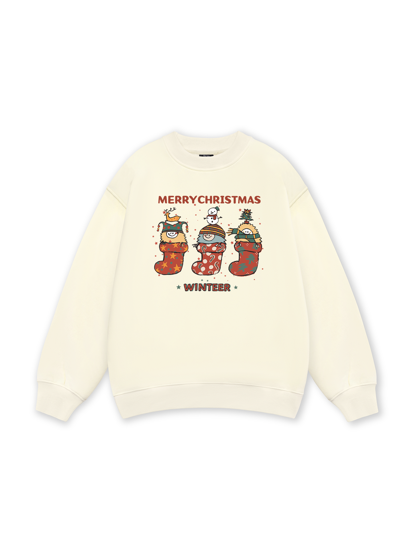 Winter Christmas Socks Sweater