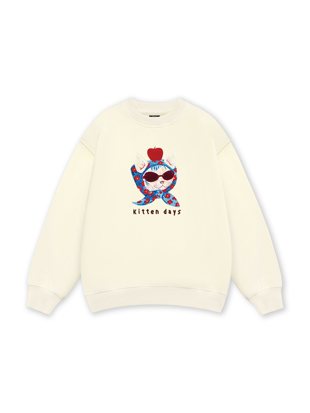 Kitten Day Meow With Apple Sweater