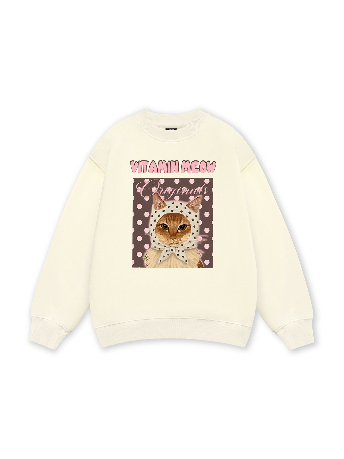 Pink Dotty Vitamin Meow Sweater