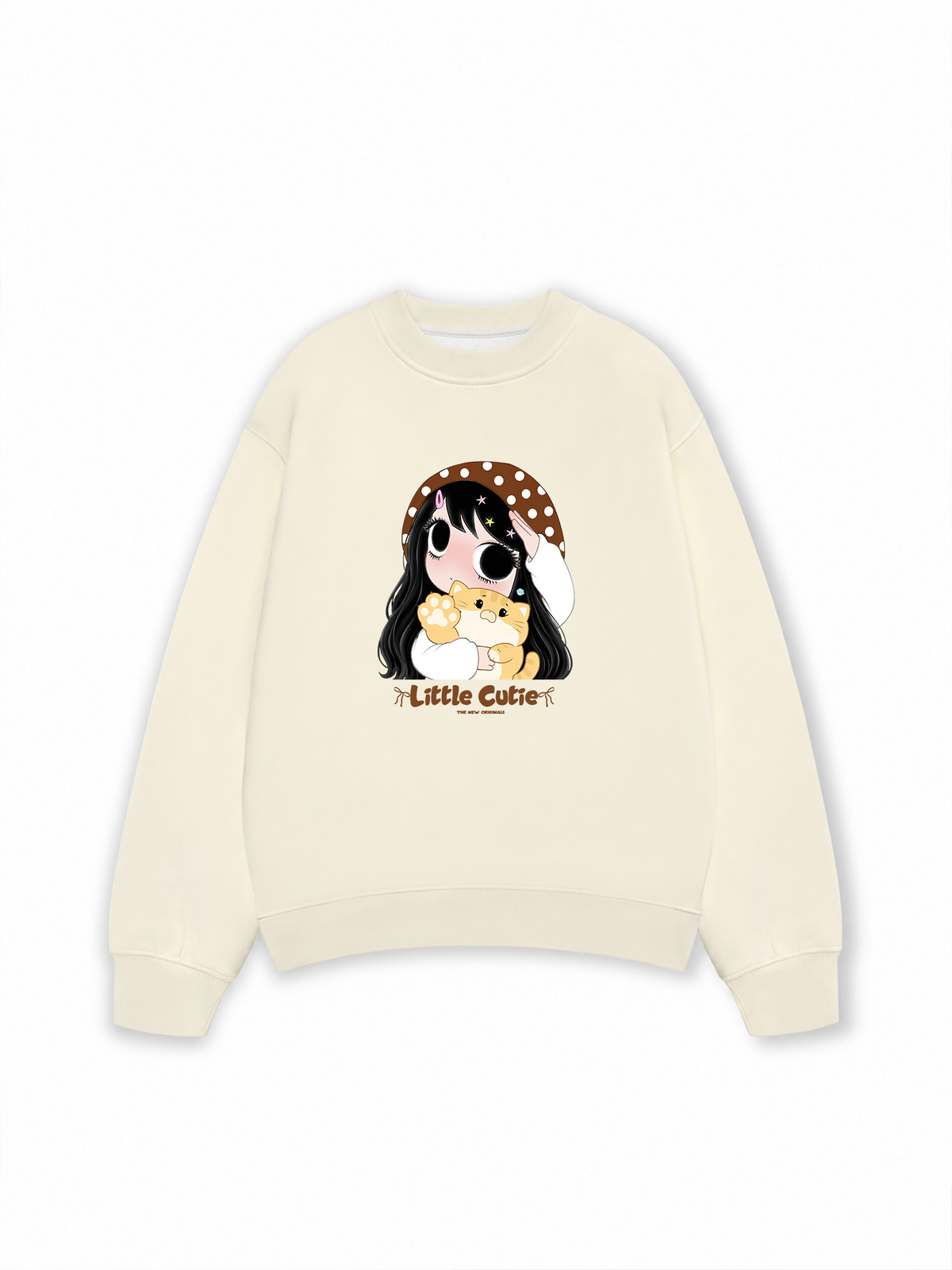 Little Girl Brown Dots Sweater