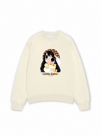 Little Girl Brown Dots Sweater