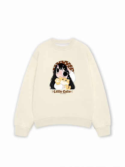 Little Girl Brown Dots Sweater
