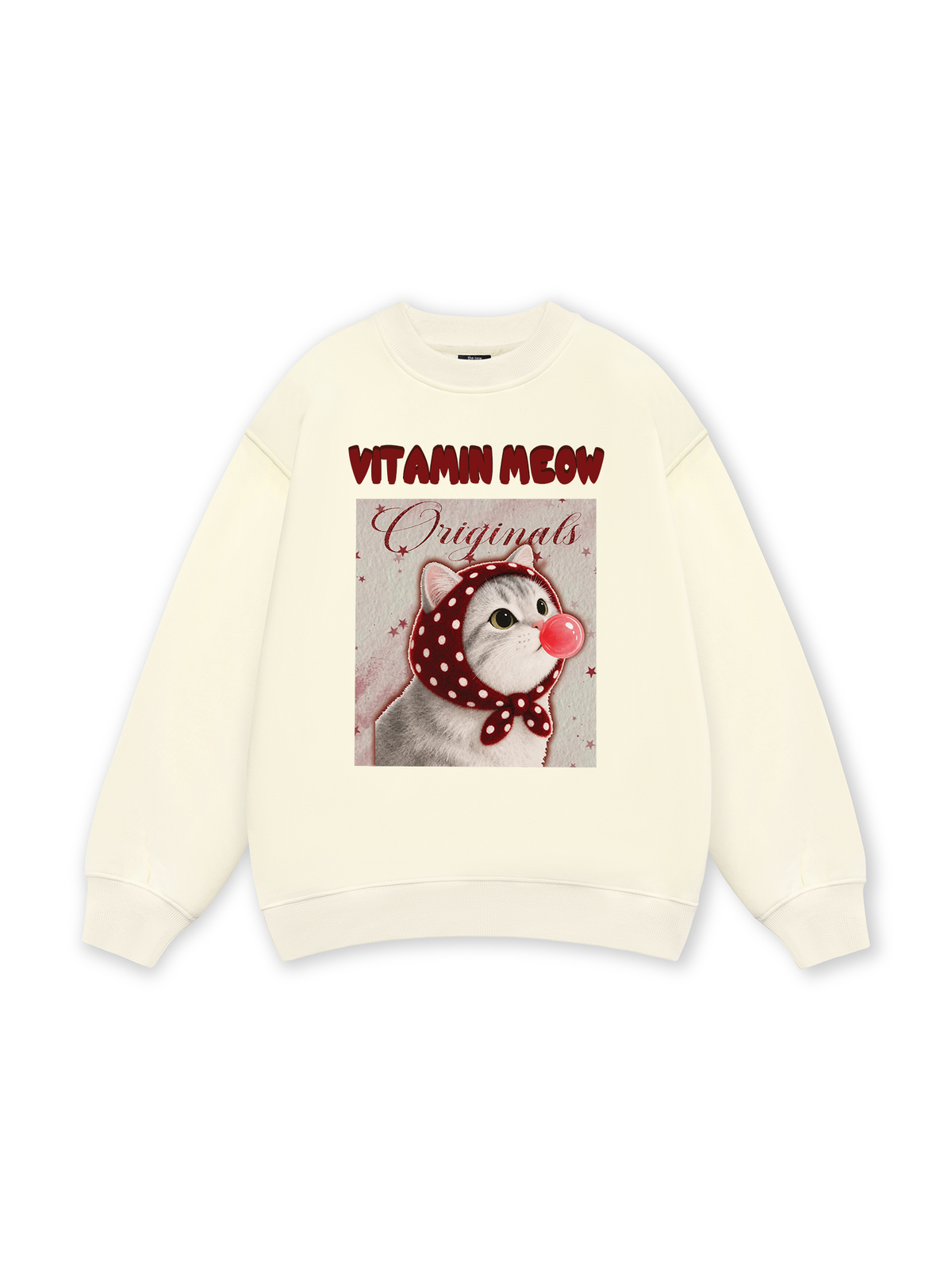 Red Vitamin Meow Sweater