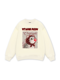 Red Vitamin Meow Sweater