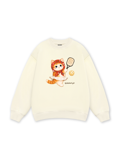 Pickleball Girl Meow Sweater