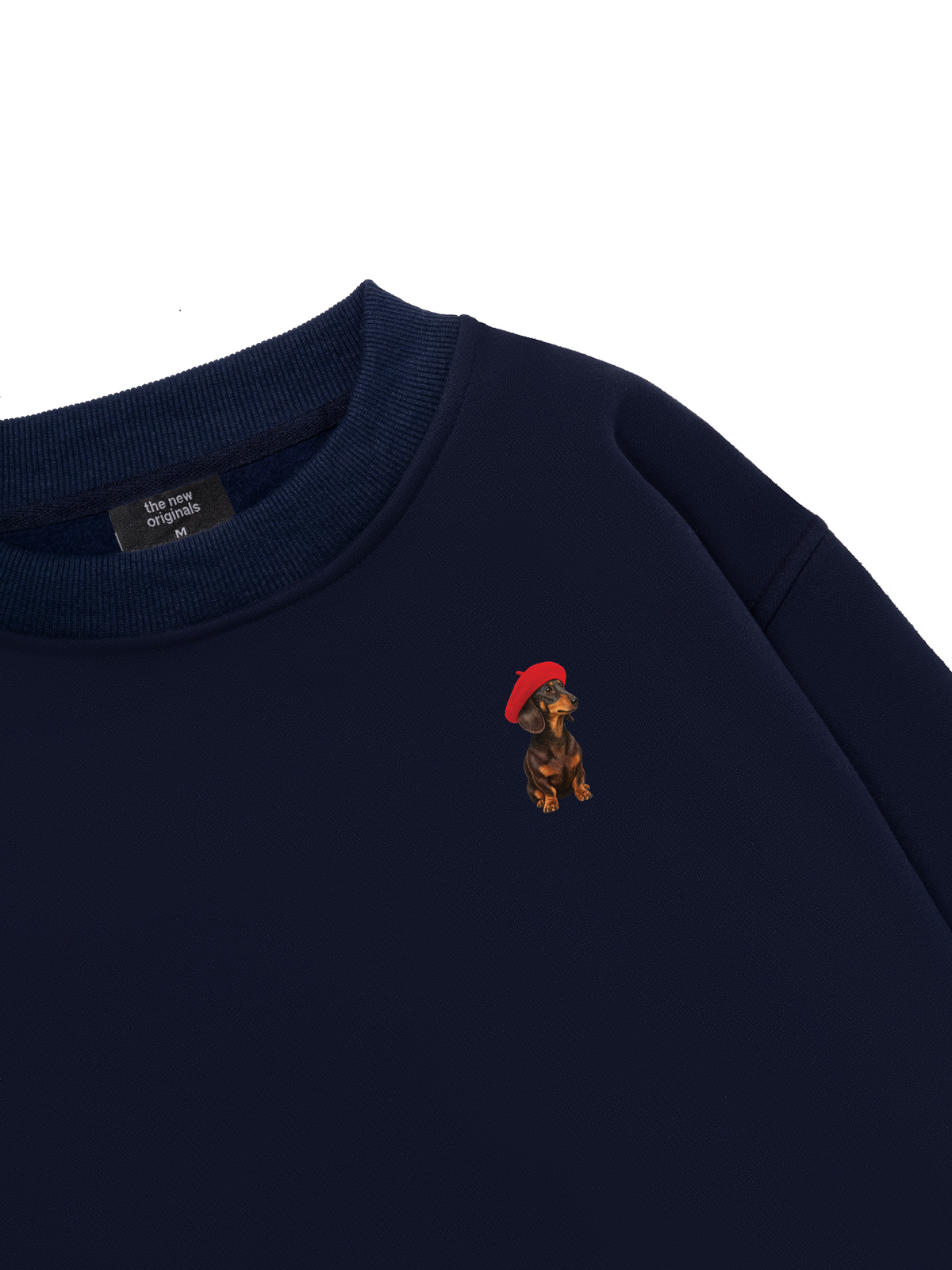 Dachshund With Red Beret Sweater
