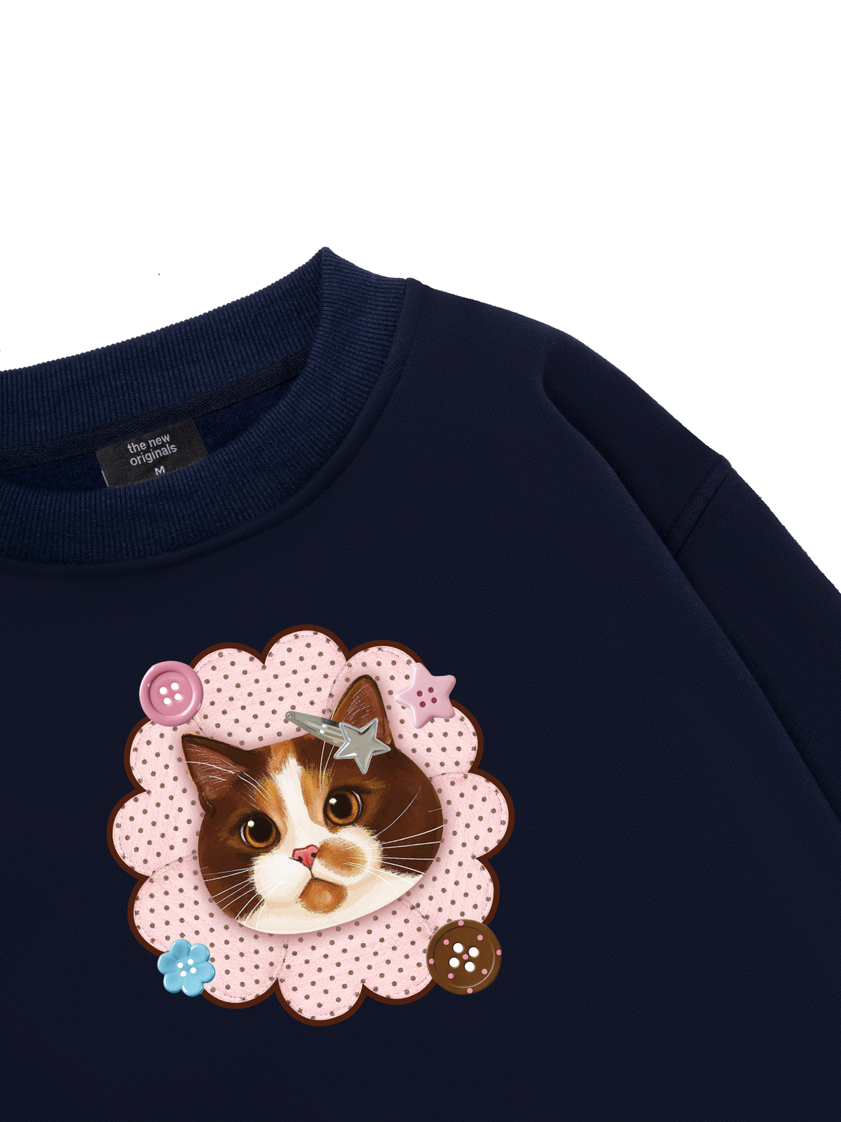Cute Pink Flower Cat Sweater