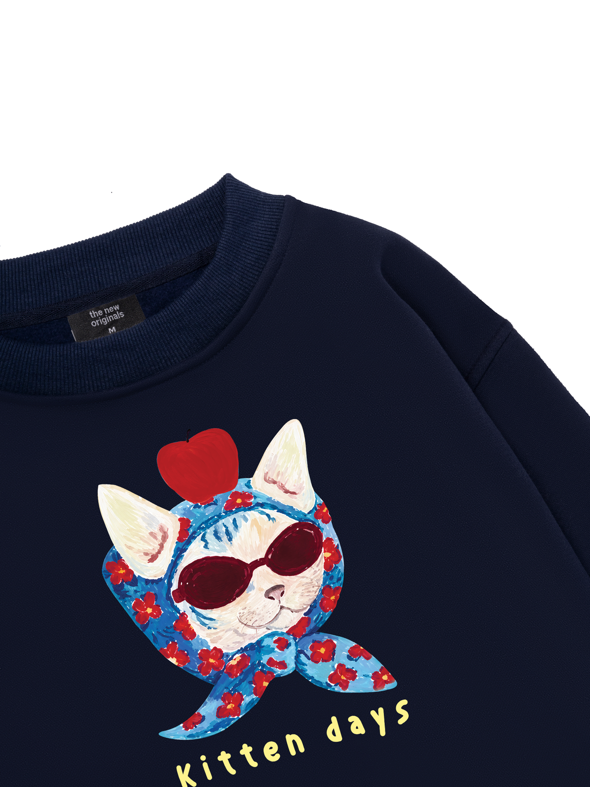 Kitten Day Meow With Apple Sweater