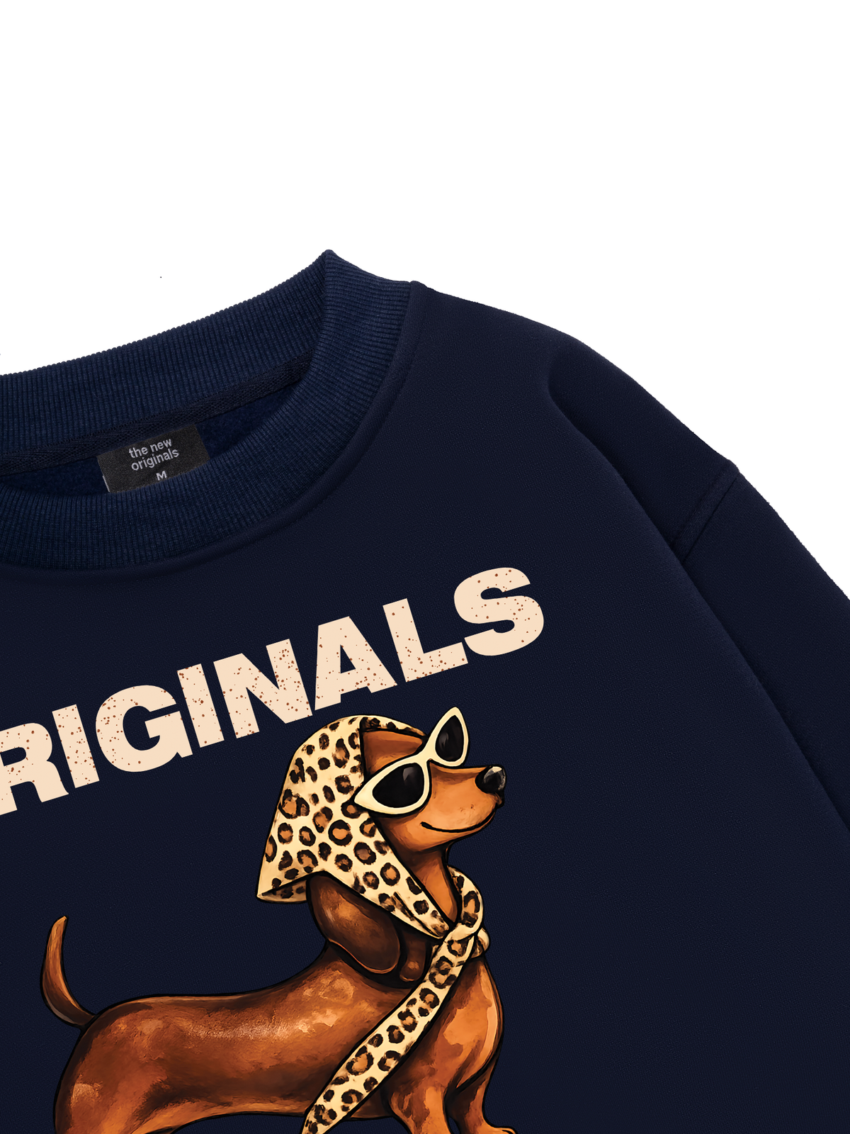 Retro Leopard Dashund Sweater