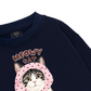 Meowy Cat Pink Polka Sweater