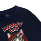 Meowy Cat Red Xmas Plaid Sweater