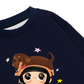 Cute Girl With Dachshund Sweater
