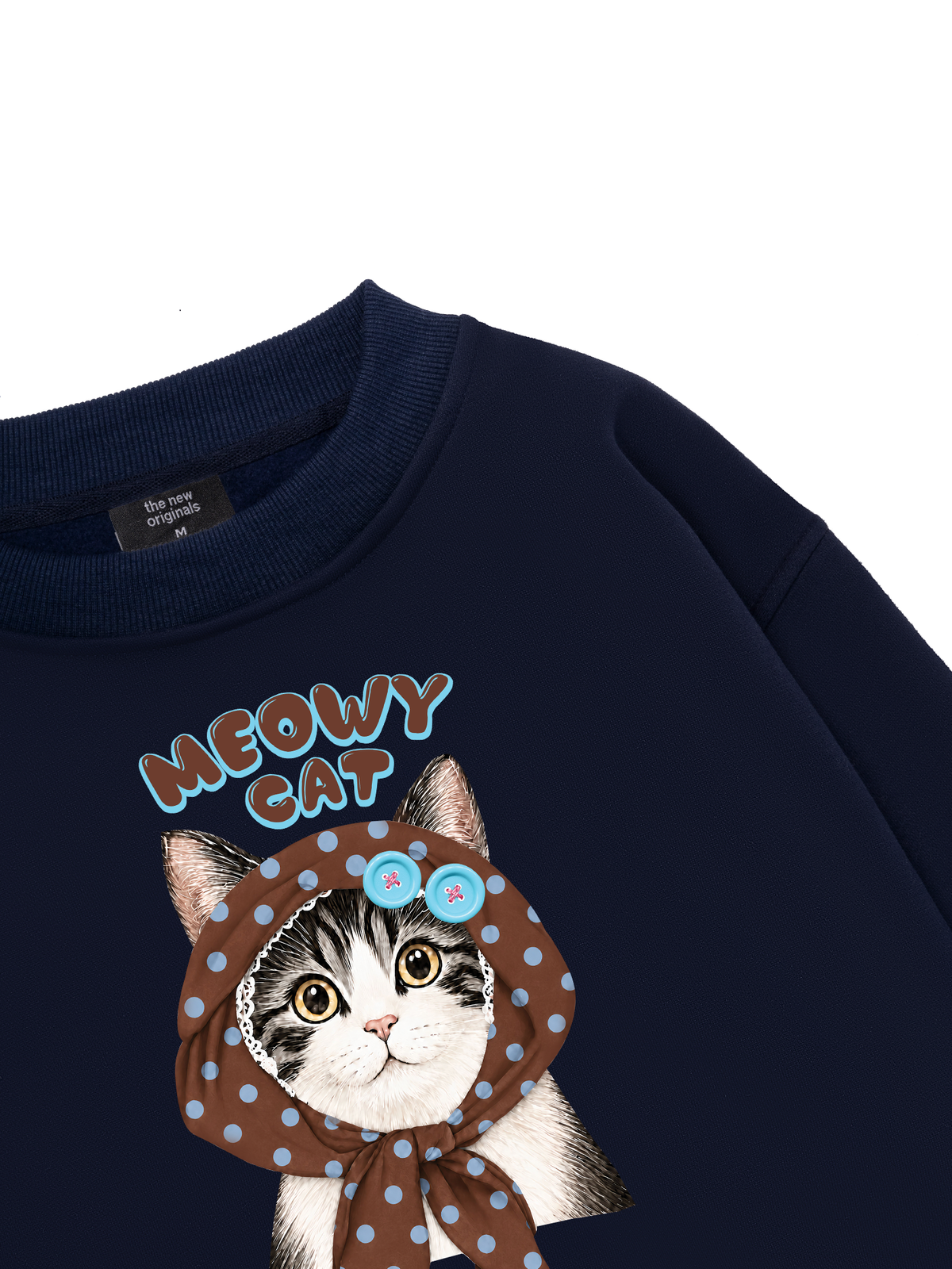 Meowy Cat Brown Sweater