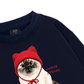 Working O'ttreats Red Meow Sweater