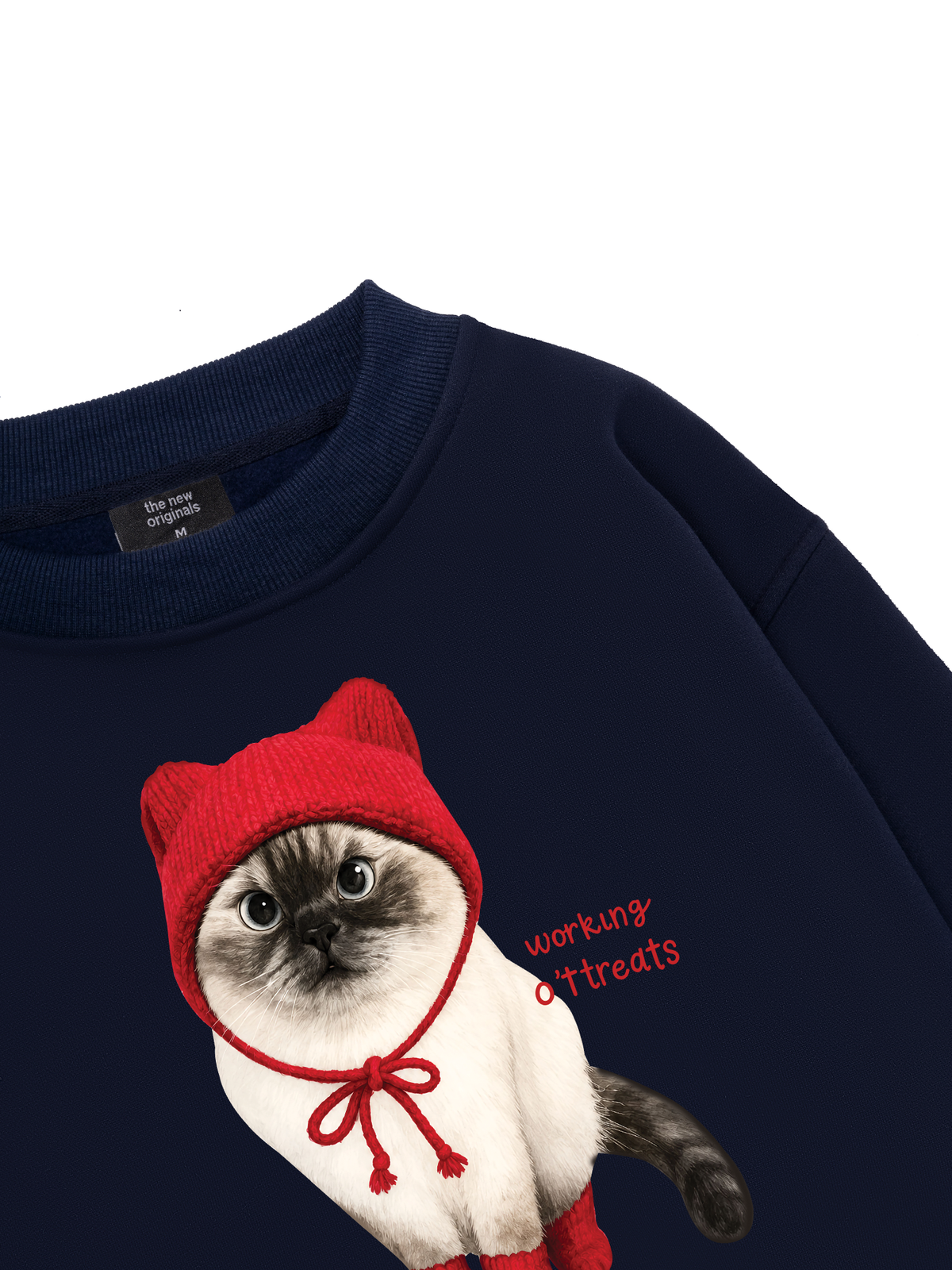 Working O'ttreats Red Meow Sweater