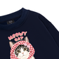 Meowy Cat Pink Plaid Sweater