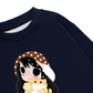 Little Girl Brown Dots Sweater