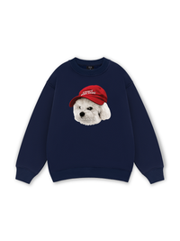 Puppy With Red Hat Sweater