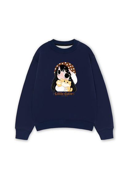 Little Girl Brown Dots Sweater