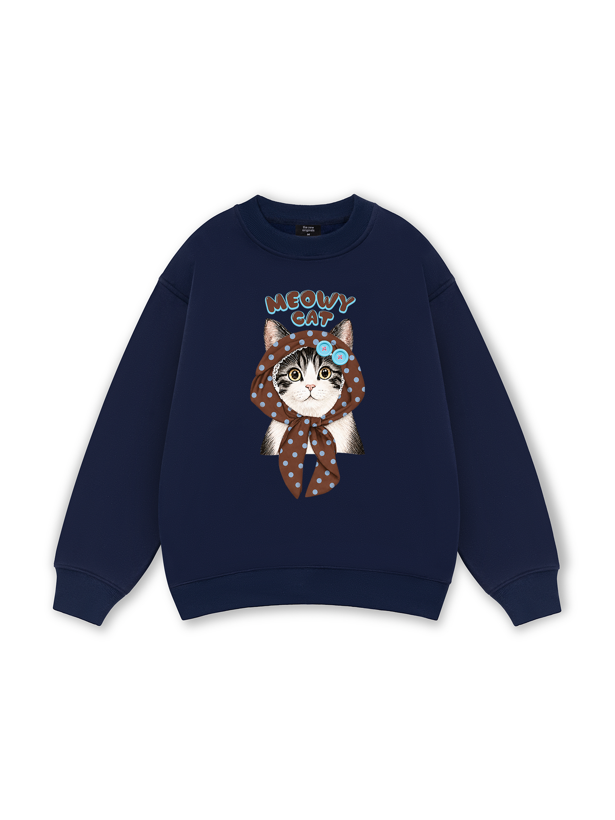 Meowy Cat Brown Sweater