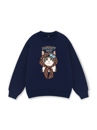 Meowy Cat Brown Sweater