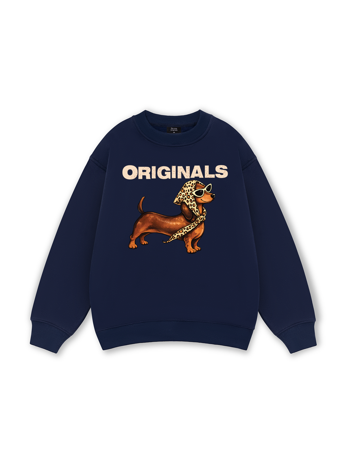 Retro Leopard Dashund Sweater