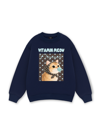 Vitamin Meow Blue Tiffany Sweater