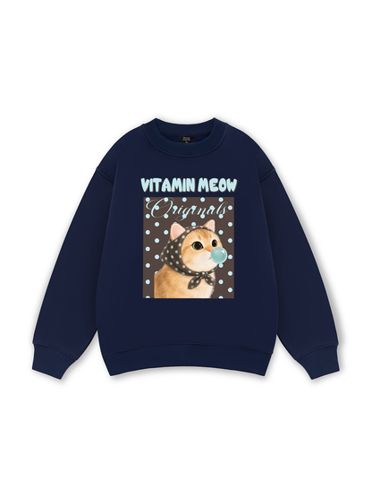 Vitamin Meow Blue Tiffany Sweater