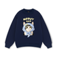 Blue Plaid Meowy Cat Sweater