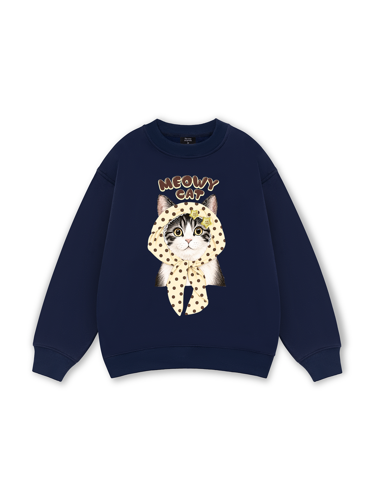 Meowy Cat Cream Sweater