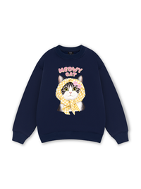 Meowy Cat Yellow Plaid Sweater